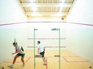 <span class=keywords><strong>Terrain</strong></span> ou <span class=keywords><strong>terrain</strong></span> <span class=keywords><strong>de</strong></span> <span class=keywords><strong>squash</strong></span> fabriqué directement en usine avec plancher en bois <span class=keywords><strong>de</strong></span> verres trempés <span class=keywords><strong>de</strong></span> 12mm et joints en acier inoxydable - Product Image 3