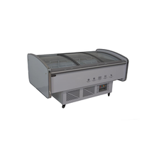 Réfrigérateur à verre incurvé, comptoir réfrigéré pour salades, vitrine commerciale pour salades, armoire à salades pour restaurant, 1,6 m