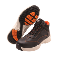 Chaussures de Sécurité d'Extérieur Personnalisables en Cuir de Vachette Antistatiques, Embout en Acier, Doublure en Maille Respirante, Anti-Choc pour Travail en Usine