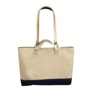 Grand sac fourre-tout en toile multi-poches pour femme, sac à bandoulière, pochette pour ordinateur portable, sac à main - Product Image 1