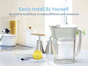 Caraffa Filtrante per Acqua Alcalina e Idrogenata da 3,2L, Purificatore d'Acqua da Tavolo per Cucina, Bottiglia per Bevande Salutari - Product Image 5