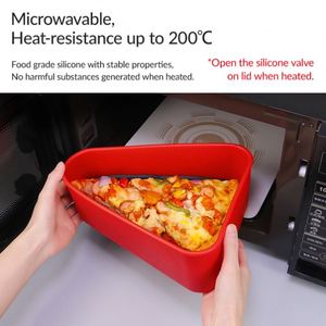 Custom Size Durable Reusable Microwavable Oven Safe Food Grade Silicone Food <b>Storage</b> Container Pizza Dough Proof <b>Boxes</b> With Lid - Product Image 6
