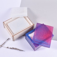 Moule en résine pour boîte à mouchoirs, moule en silicone pour porte-serviettes, moule pour boîte de rangement Domino