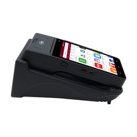Terminal de paiement Android portable avec lecteur d'empreintes digitales, lecteur NFC et imprimante thermique pour la collecte sur le terrain