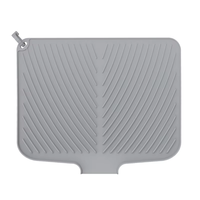 Tapis de séchage antidérapant en silicone épais, résistant à la chaleur, pour évier et robinet