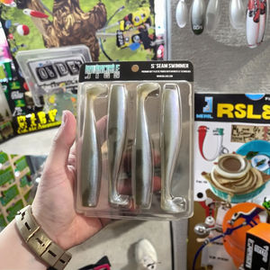 Leurre de pêche en plastique personnalisé de 40 g, appât dur avec emballage en blister en forme de coquille de palourde verni en relief, emballage jetable avec fenêtre - Product Image 1