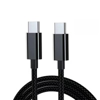 Câble de charge rapide DFX Durable PD 60W USB 2.0 C/C en PVC tressé en nylon, cuivre pur, pour iOS et Android