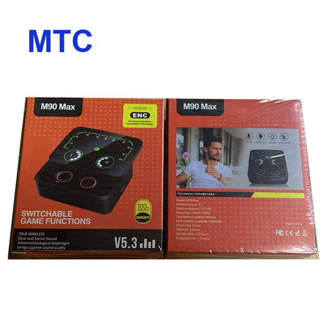 Gaming Wireless TWS Earbuds 2-in-1 Powerbank Slide In-ear LED ANC IPX5 Waterproof Low Latency for 5.1 3D Stereo Dual