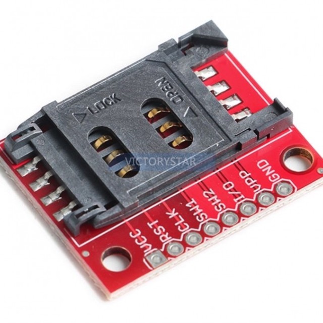 Original Genuine Sim Card Module SIM Card Socket Breakout with pin bank