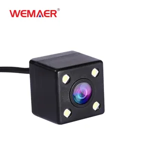 Universal HD CCD 4 LED กล้องมองหลังกลางคืนรถยนต์ 170 กล้องถอยหลังรถยนต์มุมกว้าง
