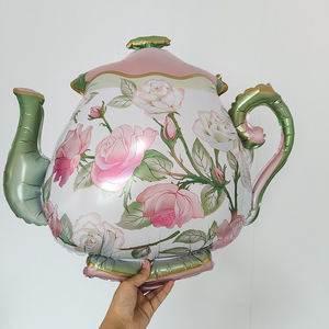 CYmylar teko balon Foil plastik balon Globos Lets Par Tea pesta taman teh balon pesta - Product Image 4