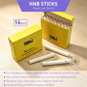 HNB Sticks 16pcs <b>Empty</b> Biodegradable Paper Tubes Heat Not Burn Hollow Structure Rigid <b>Box</b> Packaging Custom Logo Available - Product Image 3