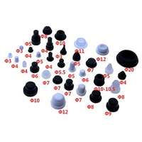 Connecteur en T en caoutchouc, 20 pièces, fait sur mesure, étanche et à la poussière, silicone avec différentes dimensions pour scellage