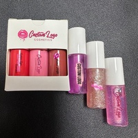 Lot de mini tubes de rouge à lèvres liquide et gloss DIY, couleurs blanc, noir, rose, haute pigmentation, longue tenue, hydratant, pour la vente en gros
