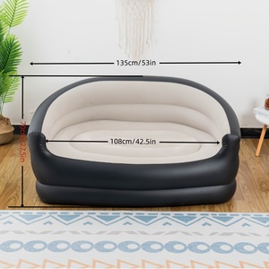 Großer aufblasbarer Lazy-Sofa-Sessel aus PVC-Material – Sitzsack-Sofa für Wohnzimmerbedarf und Outdoor-Camping - Product Image 5