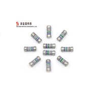 Resistencias de Tubo Cerámico MELF SMD con Recubrimiento Epoxi, Bobinadas con Alambre, 0207 0309 0411 1W 2W 3W 10 Ohm 47 Ohm 82R 100R, Código de Color para Luces LED