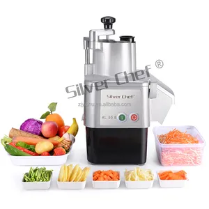 Silver Chef mesin pemotong sayur buah multifungsi, mesin pemotong prosesor makanan