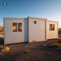 CGCH Villa de Luxe Moderne Préfabriquée 2-3 Chambres, Maison Mobile Extensible en Panneaux Sandwich pour Camping, Maison Conteneur Extensible
