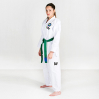 Dobok ITF Tae Kwon-Do blanc pour étudiant, uniforme de Taekwondo pour ceinture de couleur