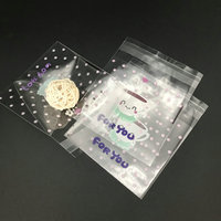 Sacs cadeaux transparents en OPP avec impression de logo personnalisée, emballage DIY, sac en polyéthylène pour présentation en magasin