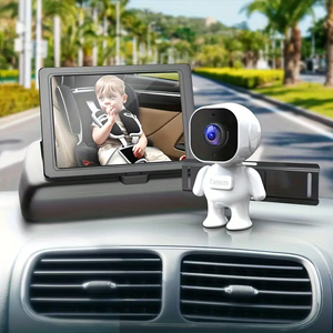 จอภาพ HD 4.3 นิ้ว พร้อมระบบมองเห็นในเวลากลางคืนสำหรับกระจกมองหลังในรถยนต์สำหรับเด็กทารก, ระบบตรวจสอบเด็กเล็กในรถยนต์, กล้องติดรถยนต์สำหรับเด็ก - Product Image 4