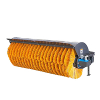 Nouvelle brosse rotative de marque chinoise pour chargeuse sur pneus, accessoire de balayage 0201, brosse de nettoyage pour chargeuse compacte à vendre