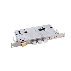 Lock Body For Steel Door Universal Stainless Steel Gate Lock Accessory Key Unlock Modern Simple Design - Product Image 4