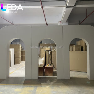 LEDA Custom Wedding Stage Decoration White Wedding <b>Backdrop</b> Arch Acrylic <b>Backdrop</b> <b>Stand</b> For Wedding Events Decor - Product Image 3