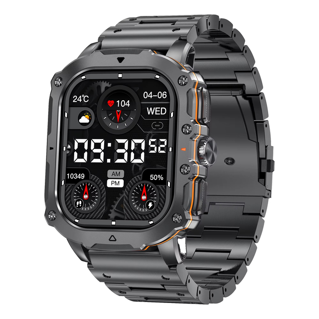 AK72 1.95-inch AMOLED Display BT Calling Multi-Sport Mode Health Tracking Fitness Smartwatch Smart Sports Watch Digital Watch