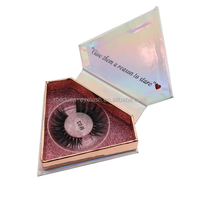 Vente en gros 3D vison faux cils 100% réel pleine bande avec boîte à cils personnalisée Premium vendeurs vison cils
