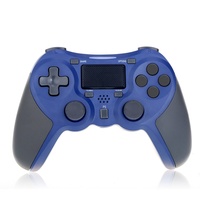 Factory Vibration Wireless BT Game Controller Joystick Gamepad con controlador de 6 ejes para PS4 y PC USB con teclas de extensión