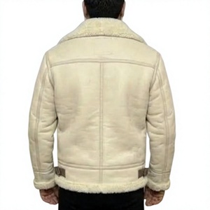 Veste d'extérieur décontractée en cuir et toile à col montant, respirante, style streetwear, mode hiver, conception personnalisée avec logo OEM - Product Image 2