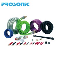 Kustom 0 4 8 10 Gauge AWG OFC CCA TCCA Kit kabel Amplifier instalasi Subwoofer Audio mobil fleksibel lunak Amp Kit kabel