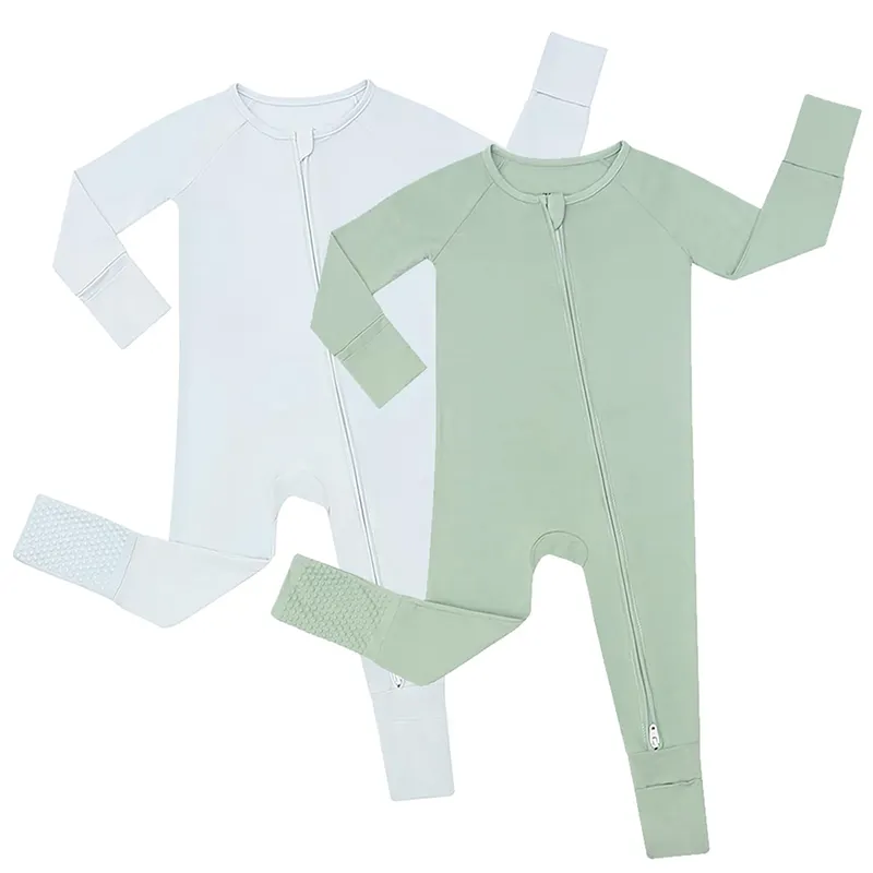 Fabriek Groothandel Pasgeboren Baby Peuter Jongen Meisje 100% Katoen Lange Mouw Baby Breien Baby Jumpsuit Romper Doek Custom