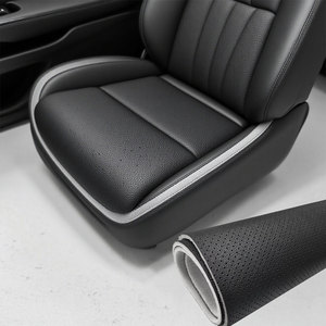 Oferta: Cuero Sintético de Fibra de Carbono de 0.7mm, PVC, Textura de Mimbre Impermeable para Decoración de Sofás, Asientos de Auto y Bolsos - Product Image 1