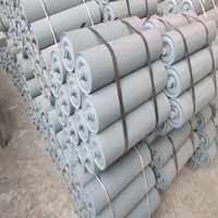 Pvc En Acier Inoxydable Rouleau de Convoyeur En Caoutchouc