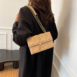 Bolso bandolera con <span class=keywords><strong>cadena</strong></span> y cremallera a la moda 2025, bolso <span class=keywords><strong>de</strong></span> hombro <span class=keywords><strong>de</strong></span> PU <span class=keywords><strong>de</strong></span> alta calidad, bolsos <span class=keywords><strong>de</strong></span> lujo para mujer, bolso <span class=keywords><strong>de</strong></span> marca famosa - Product Image 4