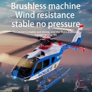 Hélicoptère RC 2.4G 6CH C123 Brushless à rotor unique, simulateur de positionnement à double flux, modèle d'avion de combat - Product Image 4