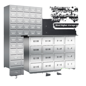 <span class=keywords><strong>Armoire</strong></span> à <span class=keywords><strong>pharmacie</strong></span> traditionnelle chinoise économique en acier inoxydable Armoires d'hôpital de clinique de <span class=keywords><strong>pharmacie</strong></span> en fer épaissi à plusieurs seaux - Product Image 6