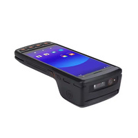 JINGXIN PDA de mano precios impresora de escáner de código de barras, Venta caliente Barcod escáner PDA con impresora de pegatinas