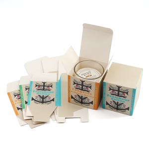 Bán buôn tùy chỉnh in bao bì hộp có thể gập lại sản phẩm hộp nến Jar Bao bì hộp giấy - Product Image 3