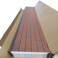Revêtement mural moderne en mousse de polyuréthane PU bicolore, isolation extérieure pour maison conteneur, bardage métallique