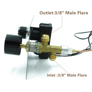 एलपीजी प्रोपेन गैस आग गड्ढे नियंत्रण पैनल के साथ सुरक्षा लौ विफलता वाल्व और Thermocouple इग्निशन घुंडी विधानसभा किट - Product Image 5