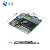 Carte mère industrielle embarquée Mini ITX Intel X86 I5 3210M avec refroidissement par ventilateur, HD VGA LVDS EDP, 10 USB, 2 RS232 COM, pour POS, ATM, kiosque