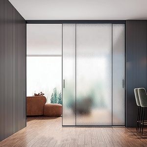 Simulation <span class=keywords><strong>coulissante</strong></span> <span class=keywords><strong>Opaque</strong></span> <span class=keywords><strong>verre</strong></span> salle de bain <span class=keywords><strong>porte</strong></span> vitrée avec serrure anti-poussière insonorisée 45x16mm aluminium couloir Flst <span class=keywords><strong>porte</strong></span> <span class=keywords><strong>en</strong></span> <span class=keywords><strong>verre</strong></span> - Product Image 1