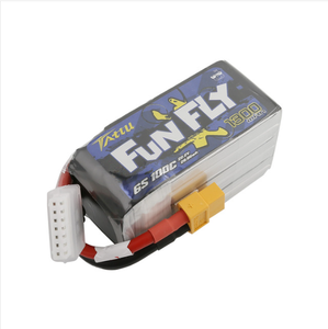 <span class=keywords><strong>Tattu</strong></span> 1300mAh <span class=keywords><strong>6S</strong></span> 100C 22.2V <span class=keywords><strong>FunFly</strong></span> Lipo Batterie avec prise XT60 - Product Image 4