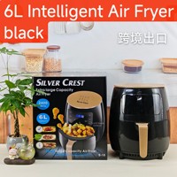 Four électrique multifonctionnel classique 5.1-6.0L à écran tactile, sans huile, en plastique, pour la maison, directement de l'usine chinoise, garantie 1 an