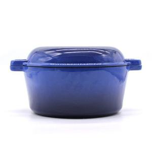 Casserole <span class=keywords><strong>en</strong></span> <span class=keywords><strong>fonte</strong></span> 4.6L avec poêle 2 <span class=keywords><strong>en</strong></span> 1 Combo Cooker Multi-Cooker Gusseisen Topf - Product Image 6