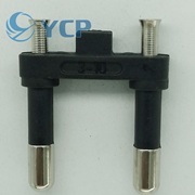 Prise industrielle italienne solide ou creuse à 2 broches de 4,0 mm, compatible avec 2,5 A 250 V
