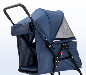 <span class=keywords><strong>Poussette</strong></span> pour animaux de compagnie, <span class=keywords><strong>poussette</strong></span> en matériau pliable et léger peut être utilisée par les chiens et chats de petite et moyenne taille - Product Image 6